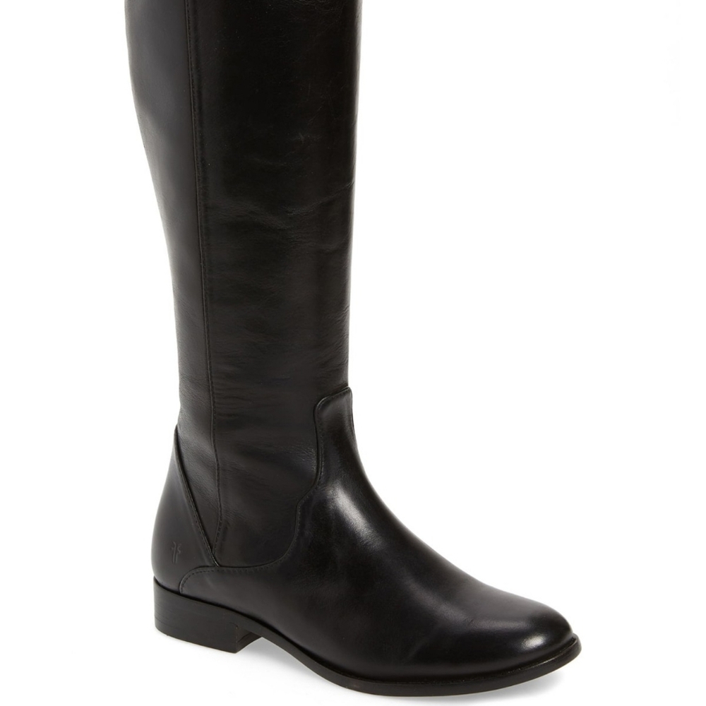 Frye Carly tall boot extended blk 6.5